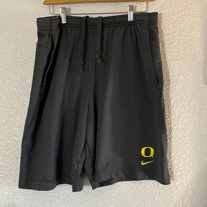 Nike Oregon Ducks Team Issue Grey Dri-Fit Shorts